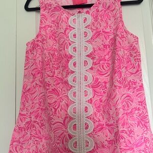 Lilly Pulitzer Pink Blossom Fola sleeveless top NWT SIZE 2